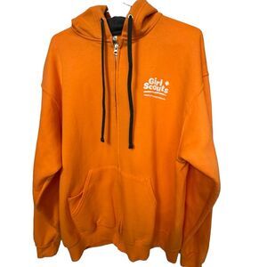 Nice Orange Neon Girl Scouts California Women’s High End XL Hoodie MINTY